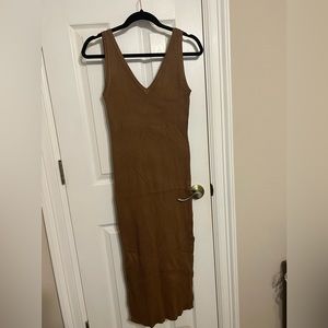 House of Harlow 1960 Dress Sleeveless Ribbed v neck